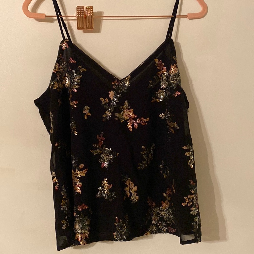 Sequin Beaded Tank Top